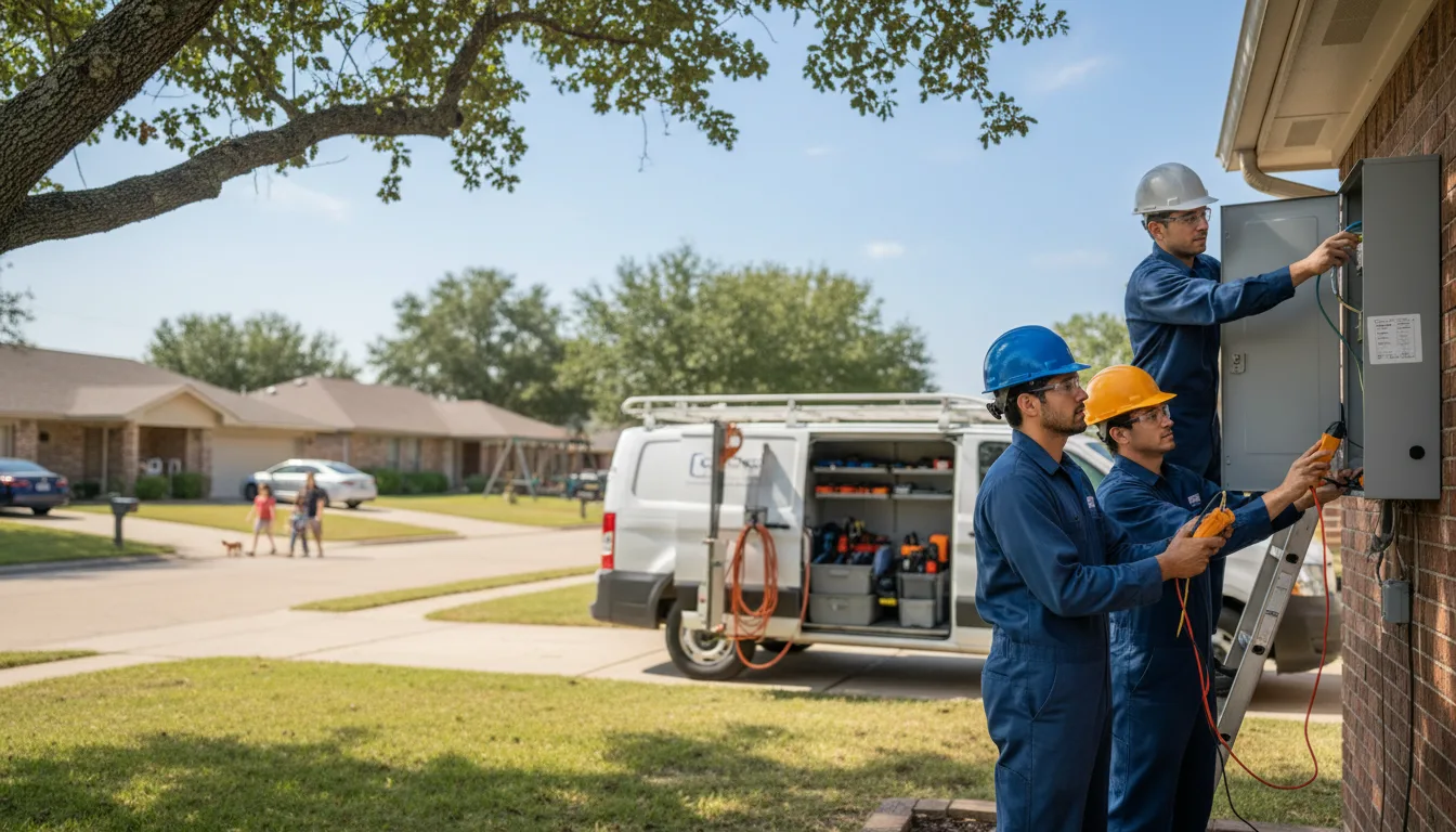 Certified electrician providing emergency electrical services in Hinton, IA